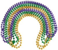 a mardi gras/carnival beads